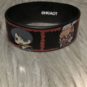 Attack on titan rubber bracelet